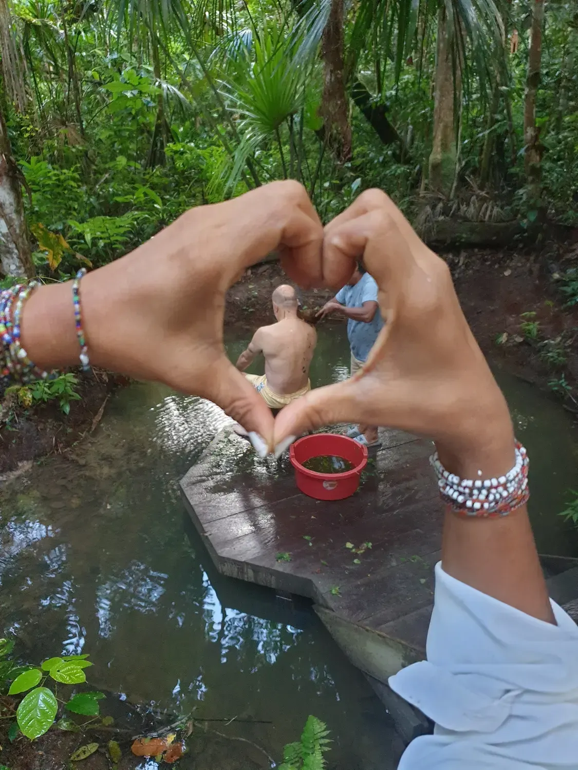 Life at Ayaselva — a moment from the jungle, the maloka, or a retreat.