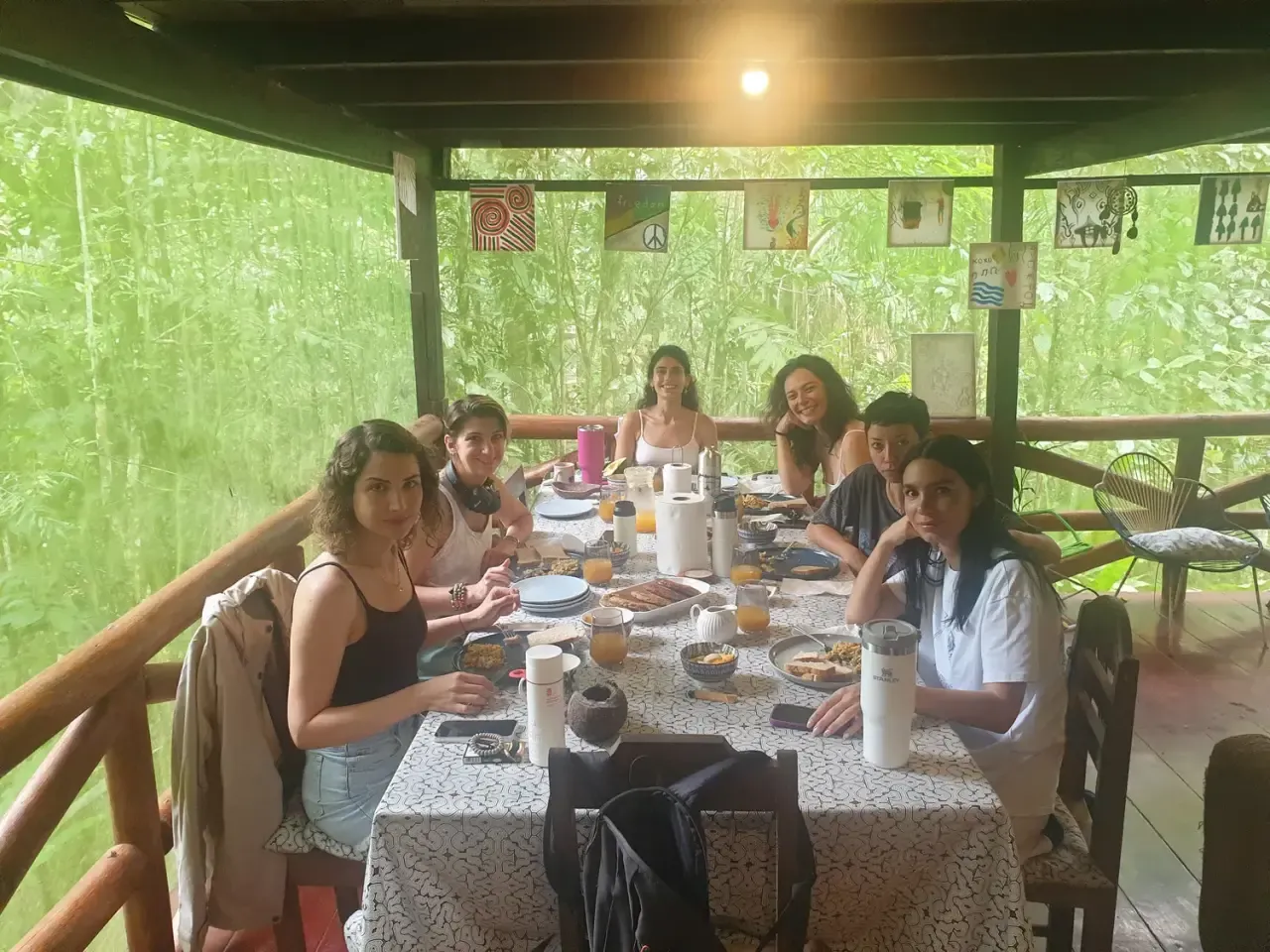 Life at Ayaselva — a moment from the jungle, the maloka, or a retreat.
