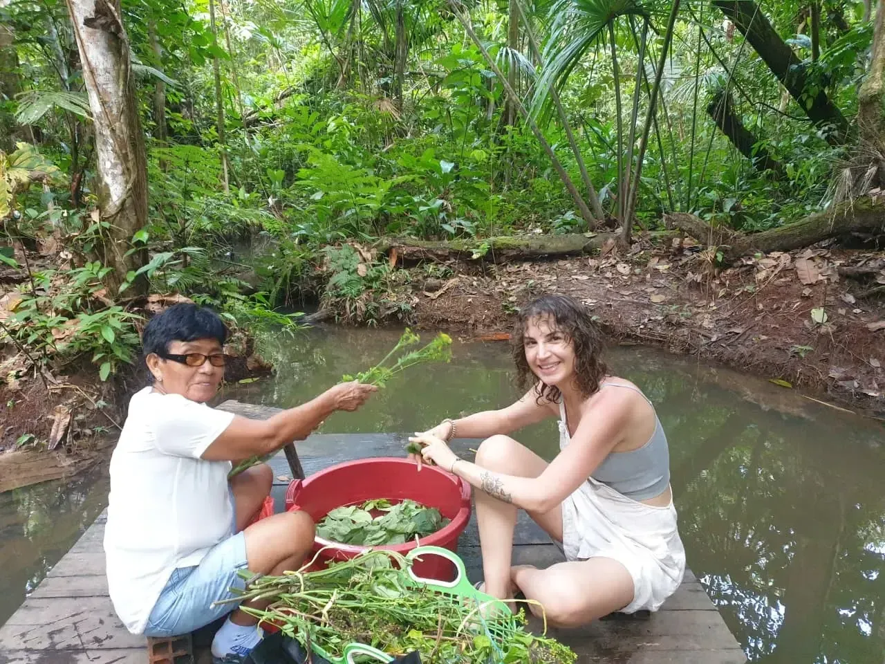 Life at Ayaselva — a moment from the jungle, the maloka, or a retreat.