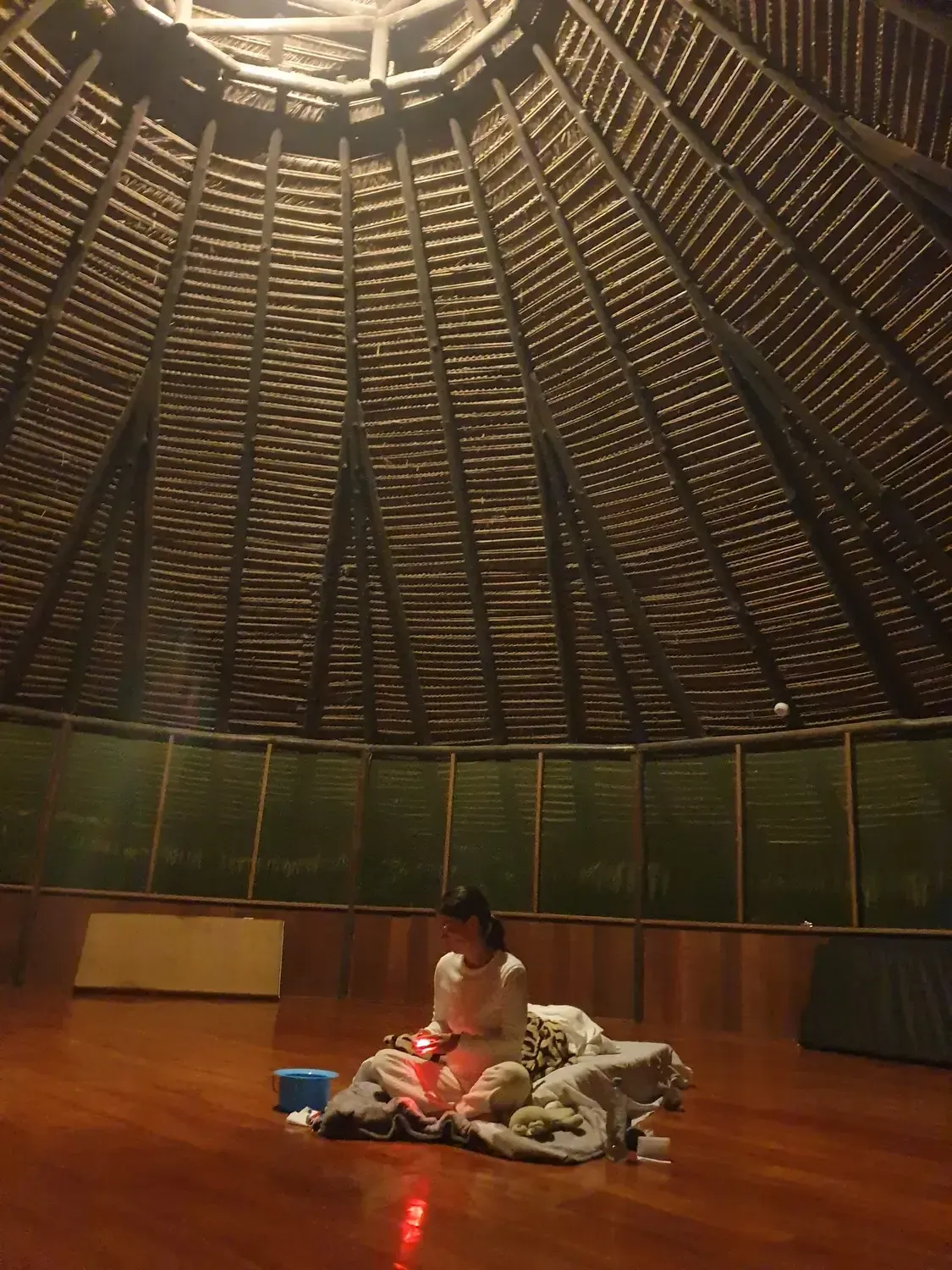 Life at Ayaselva — a moment from the jungle, the maloka, or a retreat.