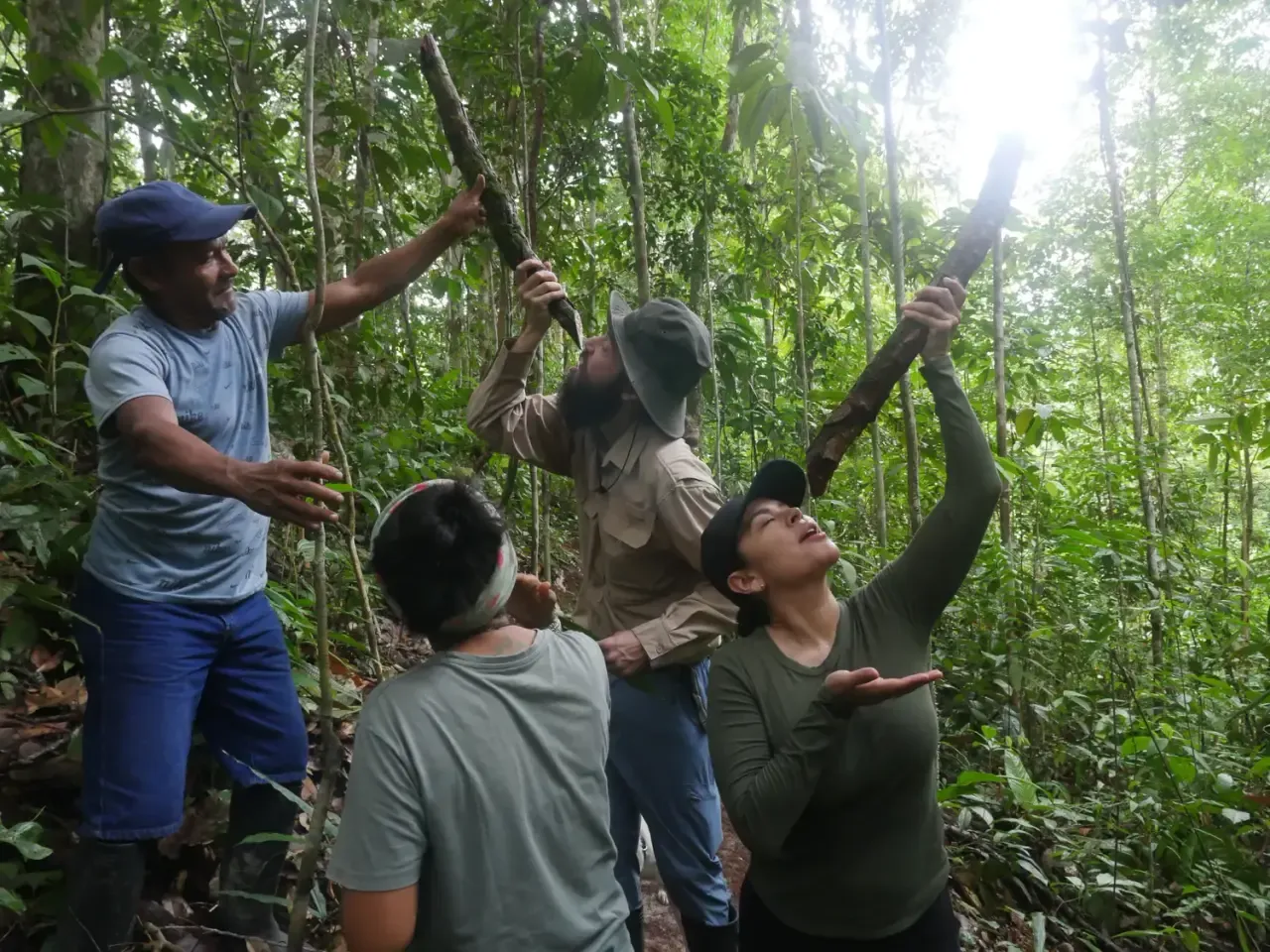 Life at Ayaselva — a moment from the jungle, the maloka, or a retreat.