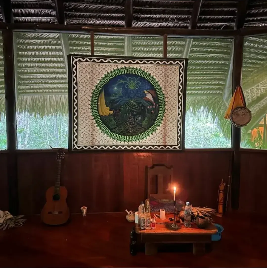 Life at Ayaselva — a moment from the jungle, the maloka, or a retreat.