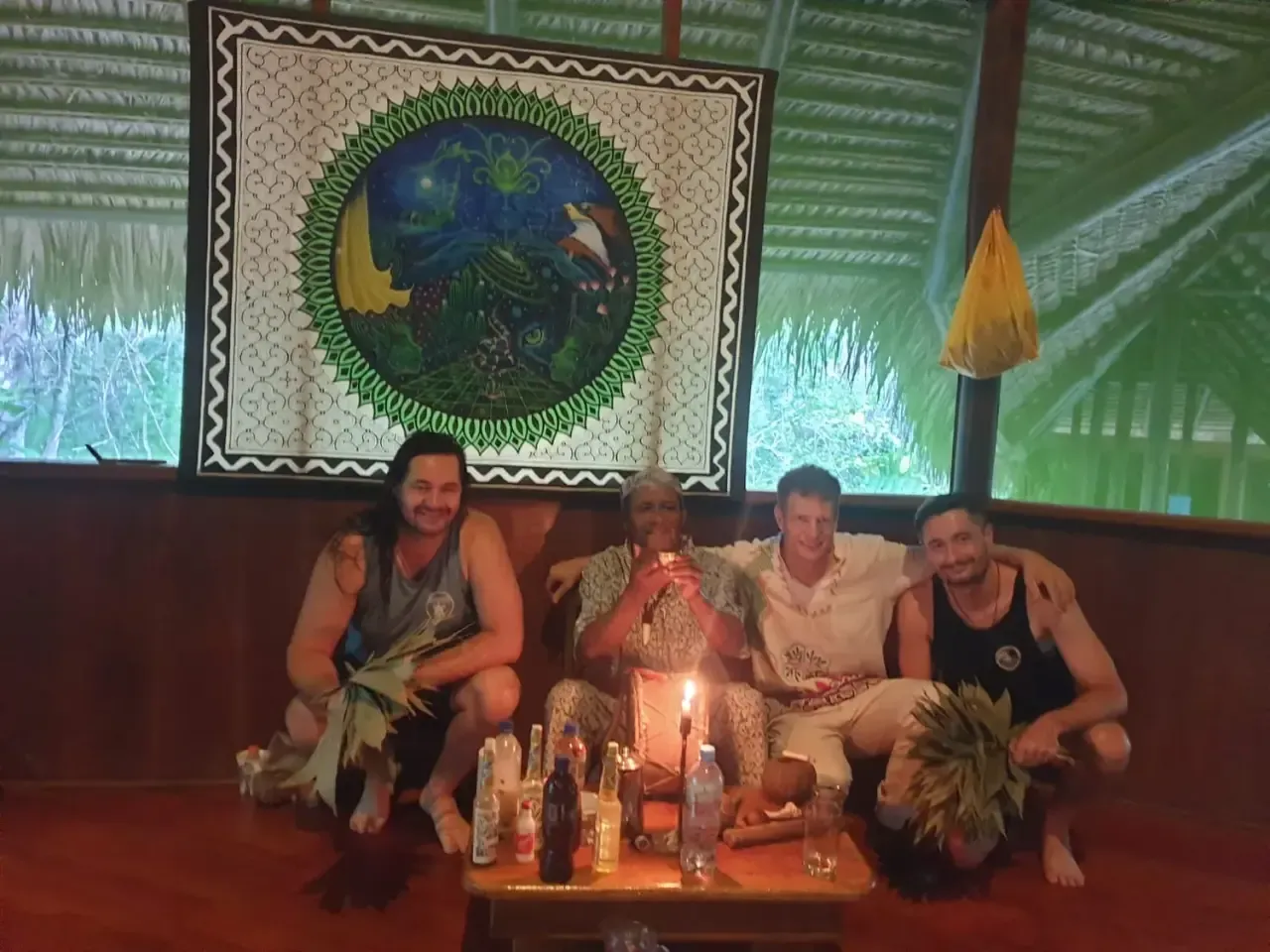 Life at Ayaselva — a moment from the jungle, the maloka, or a retreat.