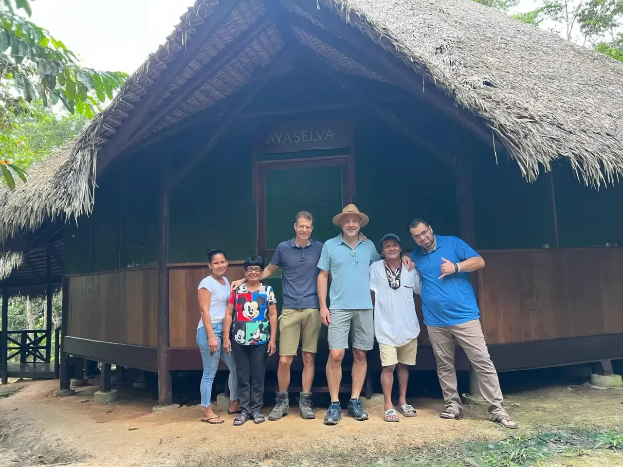 Life at Ayaselva — a moment from the jungle, the maloka, or a retreat.