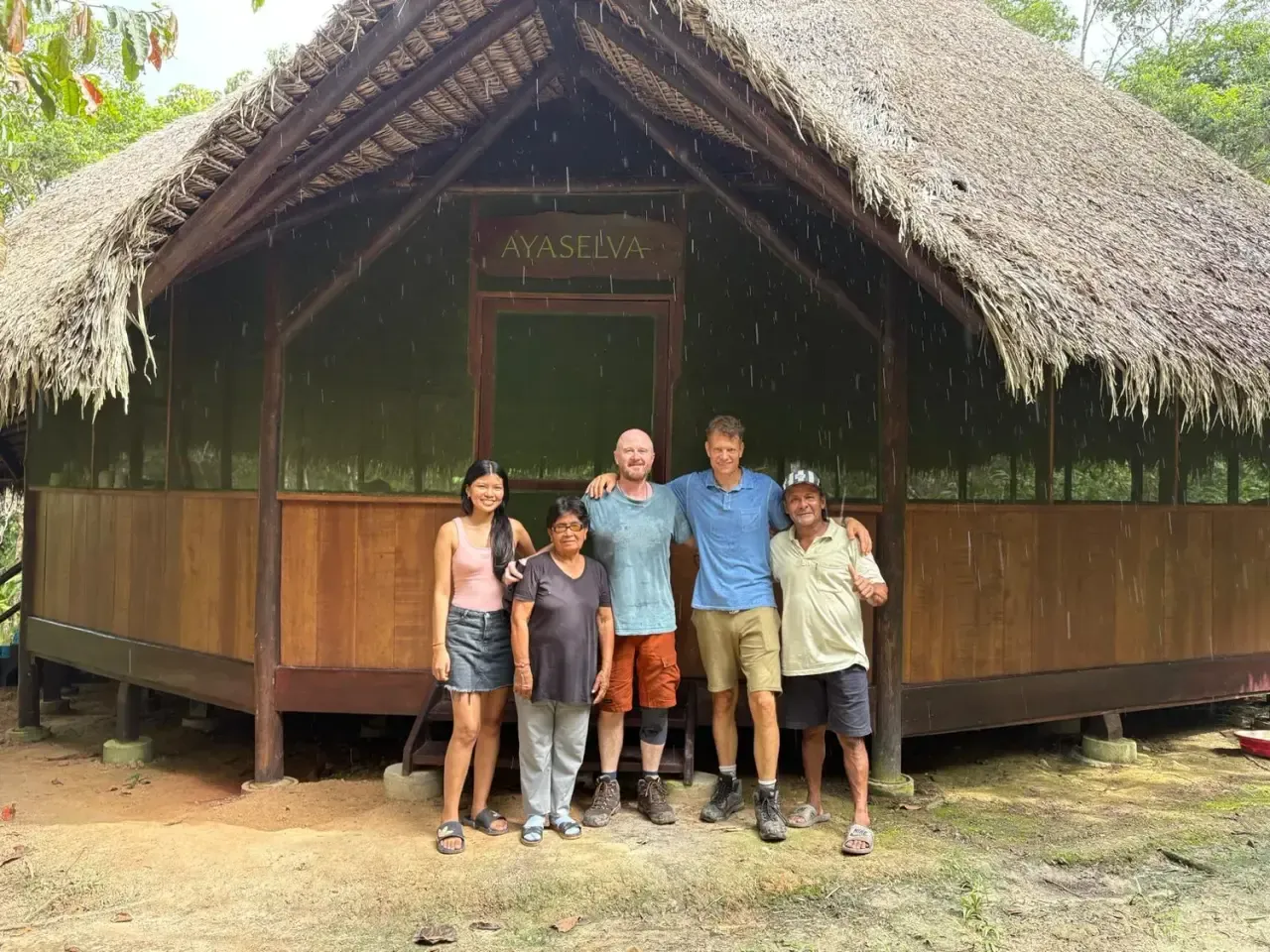 Life at Ayaselva — a moment from the jungle, the maloka, or a retreat.