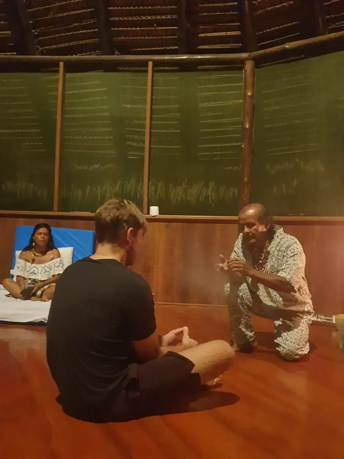 Life at Ayaselva — a moment from the jungle, the maloka, or a retreat.