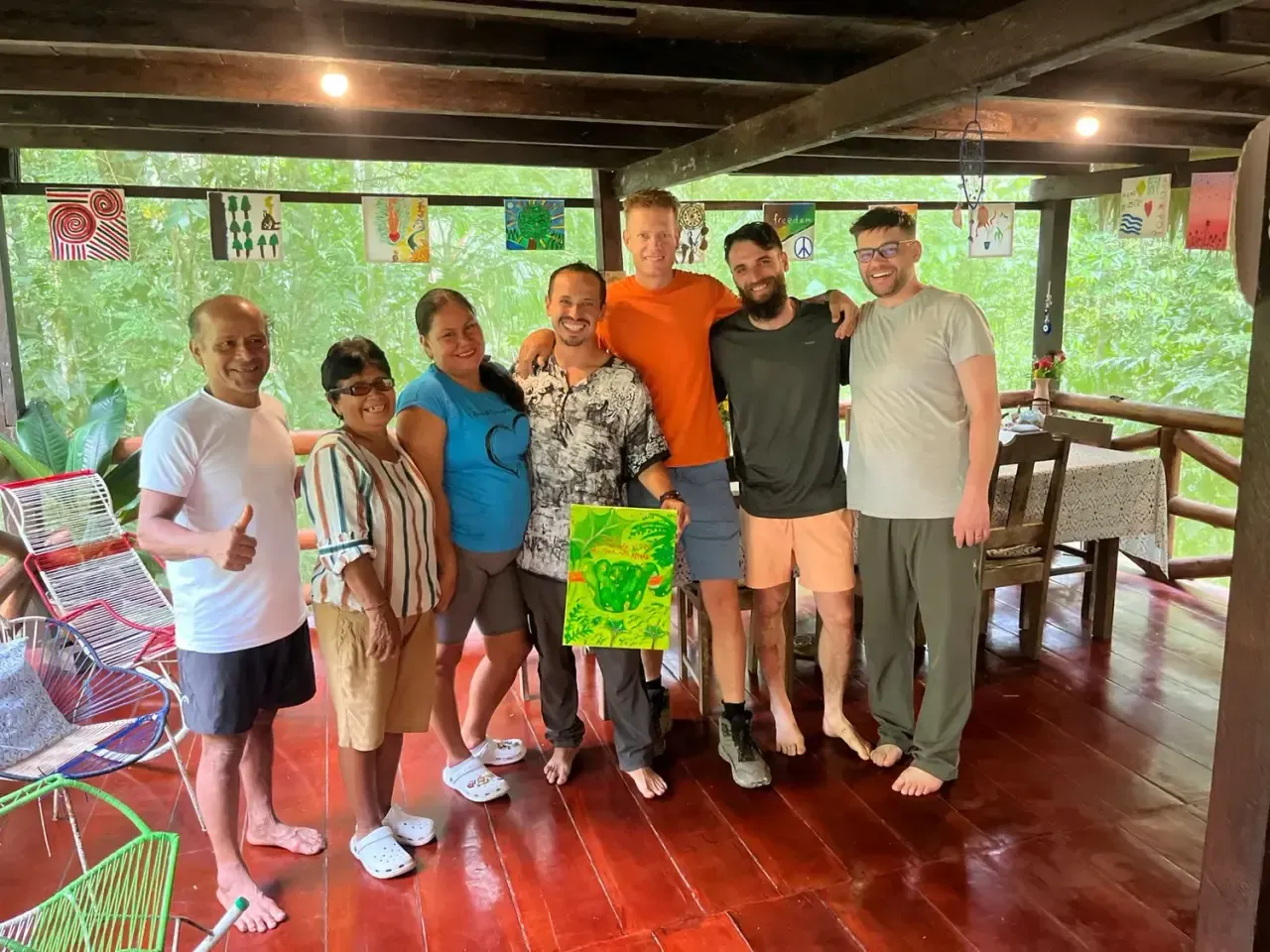 Life at Ayaselva — a moment from the jungle, the maloka, or a retreat.