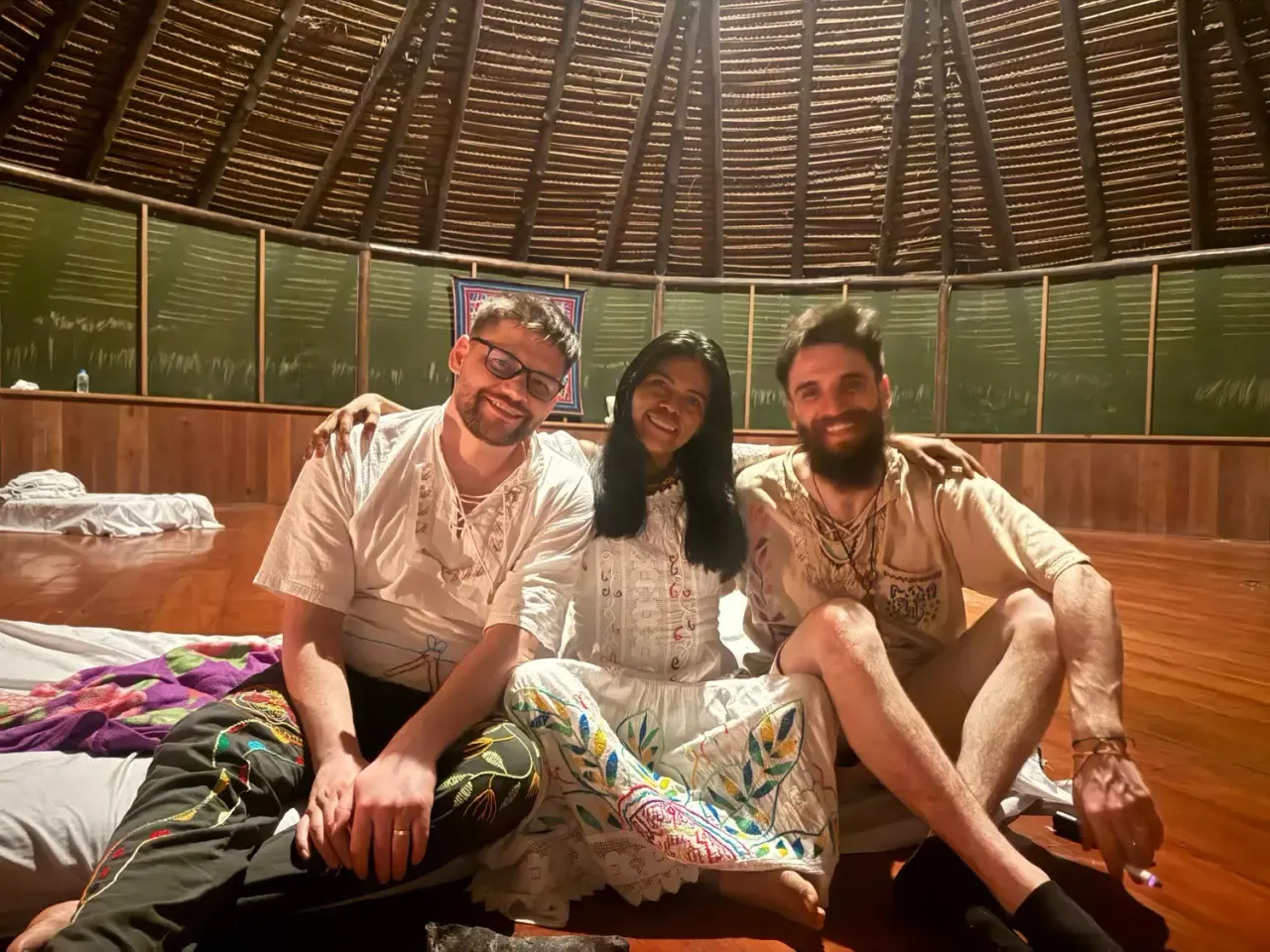 Life at Ayaselva — a moment from the jungle, the maloka, or a retreat.