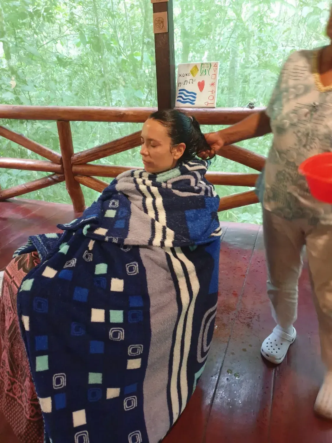Life at Ayaselva — a moment from the jungle, the maloka, or a retreat.