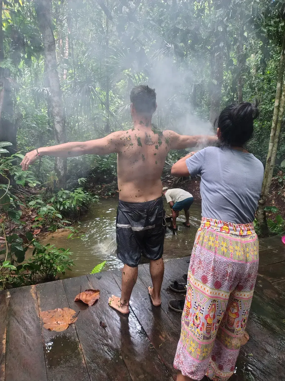 Life at Ayaselva — a moment from the jungle, the maloka, or a retreat.