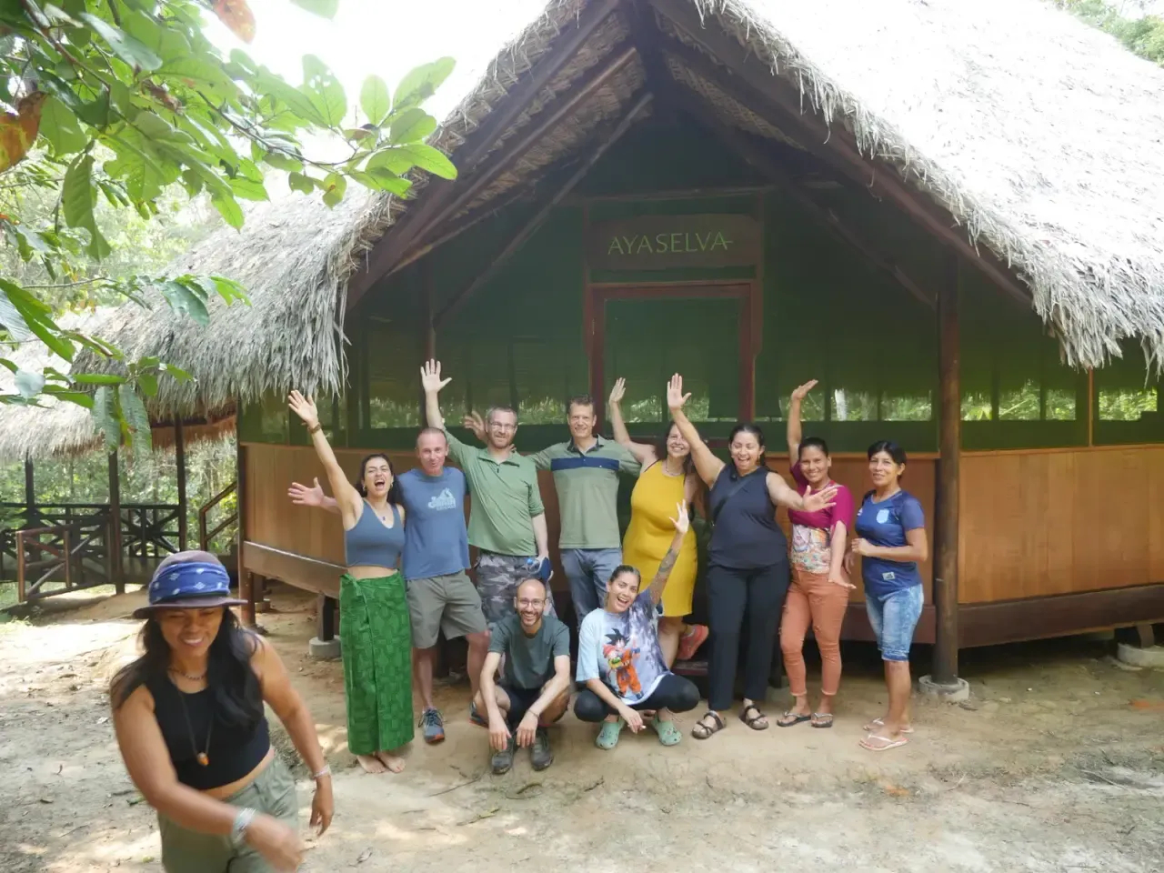 Life at Ayaselva — a moment from the jungle, the maloka, or a retreat.